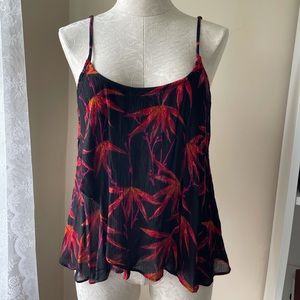 Intimately Free (People) flowy red palm tank top